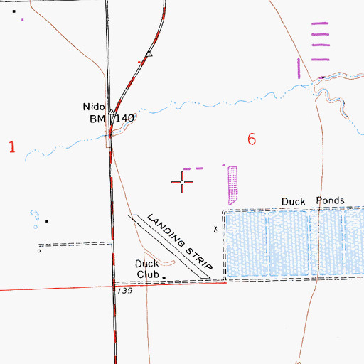 Topographic Map of V and R Dairy, CA