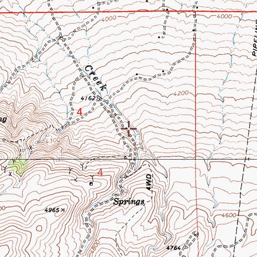 Topographic Map of Deep Canyon, CA