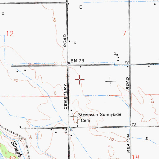 Topographic Map of A and D Dairy, CA
