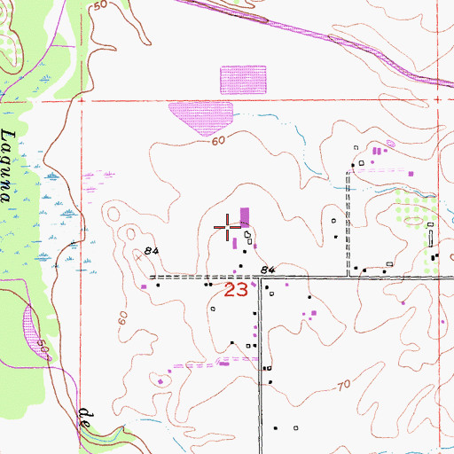 Topographic Map of Aggio Dairy, CA