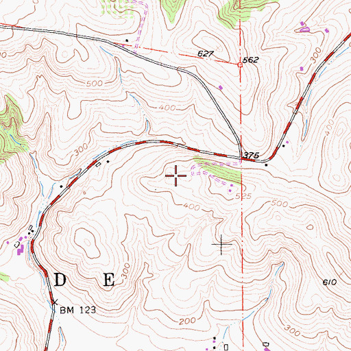 Topographic Map of Alma De Luna Dairy, CA