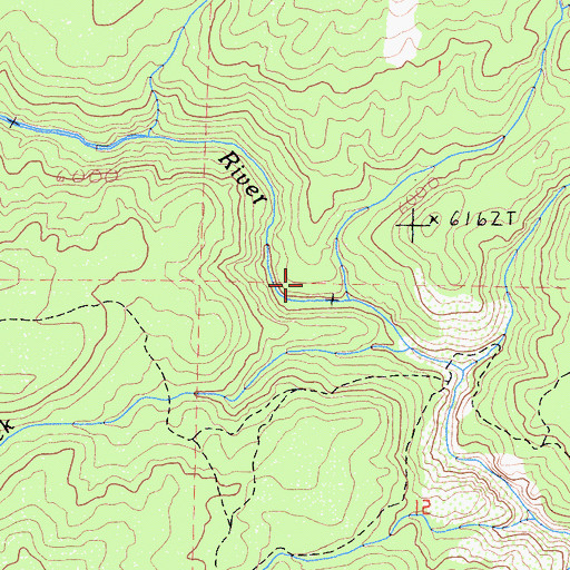 Topographic Map of Deep Creek, CA