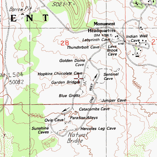 Topographic Map of Hopkins Bridge, CA