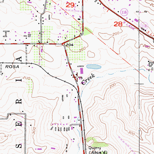 Topographic Map of Petersen Brothers Dairy, CA