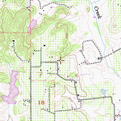 Topographic Map of Redwood Hill Farm, CA