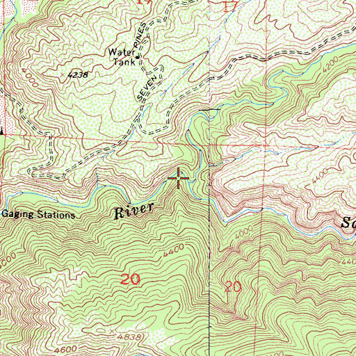 Topographic Map of Deer Creek, CA