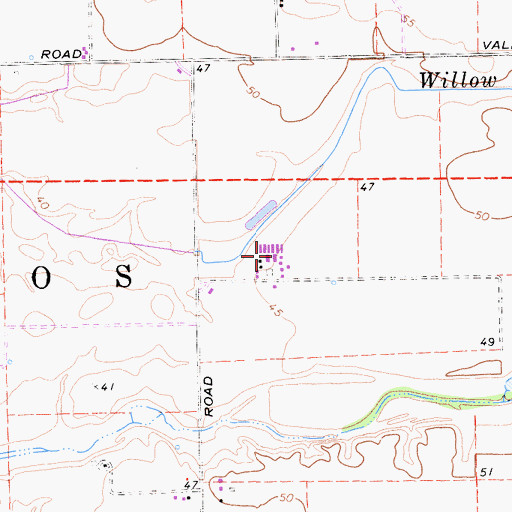 Topographic Map of Van Warmerdam Dairy, CA