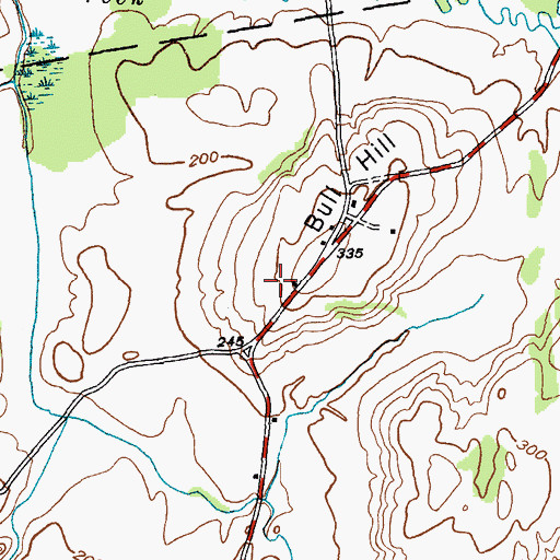 Topographic Map of B and C Farms, NY