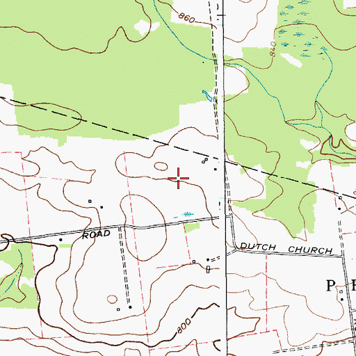 Topographic Map of Windy Willow Farm, NY