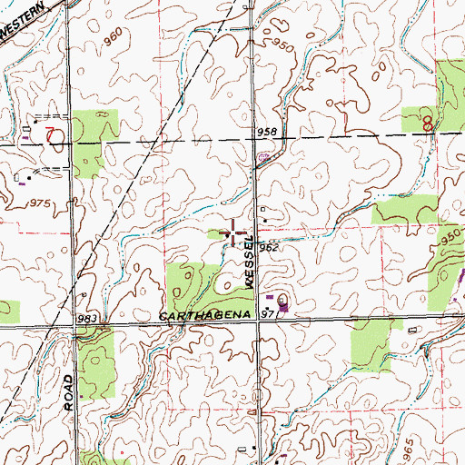 Topographic Map of Lefeld Dairy, OH
