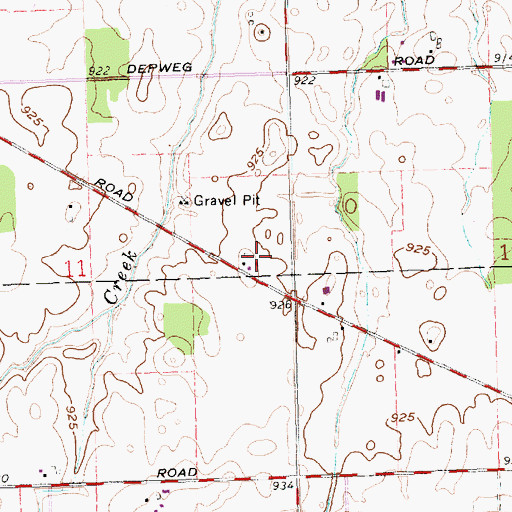 Topographic Map of Wermert Farm, OH