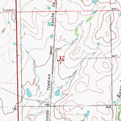 Topographic Map of Prairieview Cemetery, OK