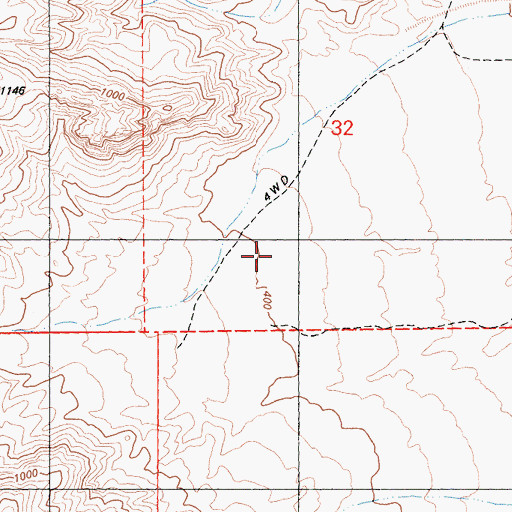 Topographic Map of Devil Canyon, CA