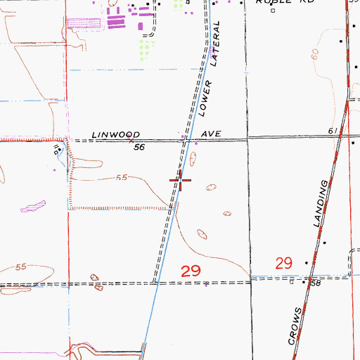 Topographic Map of Amorim Dairy, CA