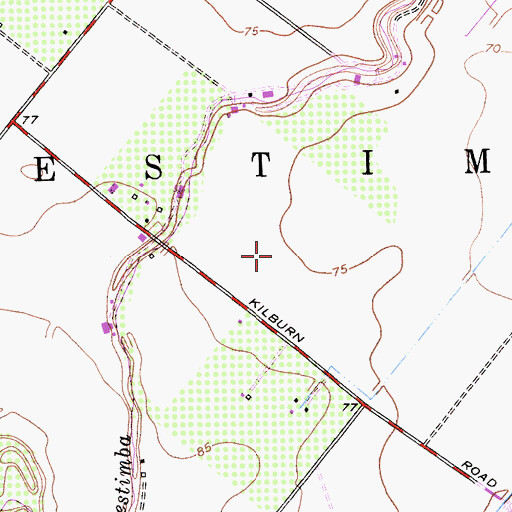 Topographic Map of De Pauw Farms, CA