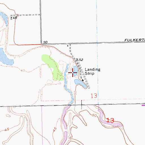 Topographic Map of Lamb Farms, CA