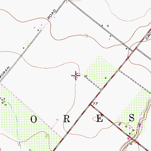 Topographic Map of Orestimba Nursery, CA