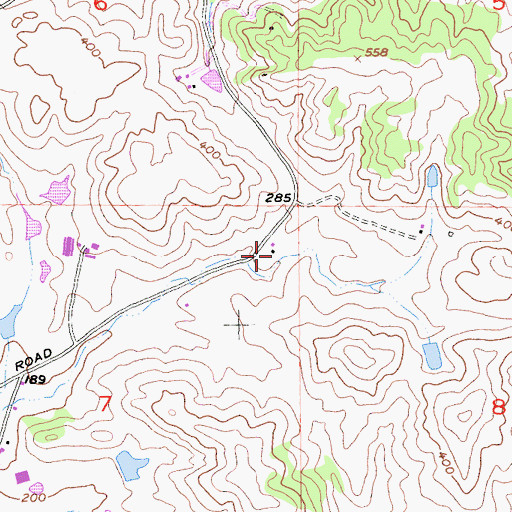 Topographic Map of Taverna Dairy, CA