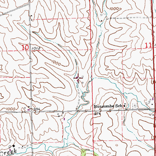 Topographic Map of Ambrosy Dairy Farms, IA