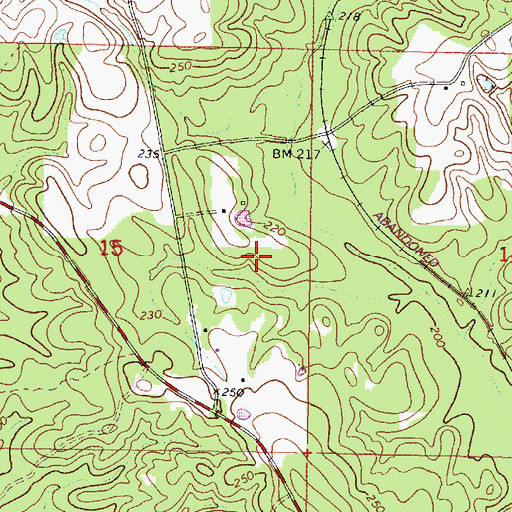 Topographic Map of Coopers Poultry Farm, MS