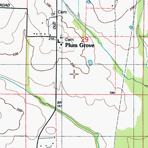 Topographic Map of Kyle Fish Farm, MS