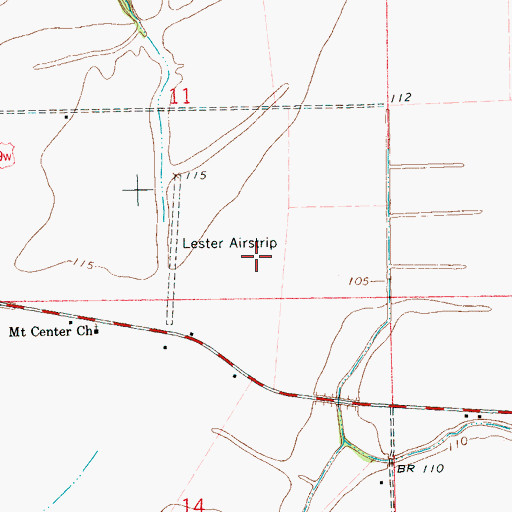 Topographic Map of Loyd Fish Farm, MS