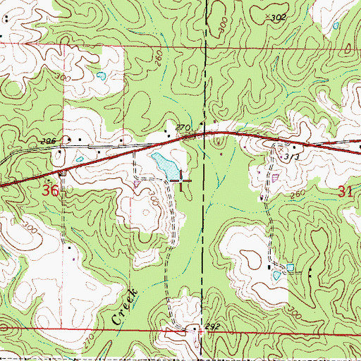 Topographic Map of Suttle Fish Farm, MS