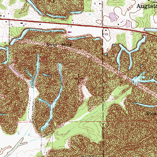 Topographic Map of Blackfoot Landfill, IN