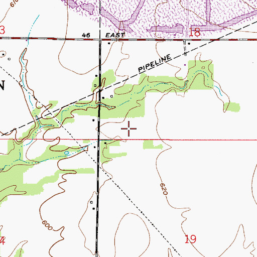 Topographic Map of Sycamore Ridge Landfill, IN