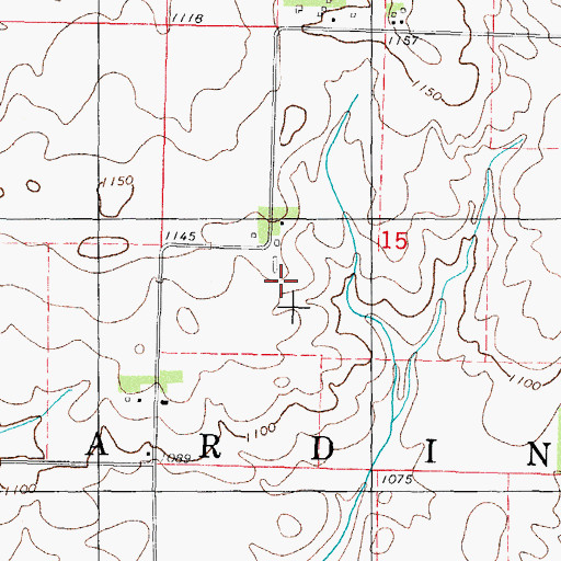 Topographic Map of Juhl Hog Farm, IA