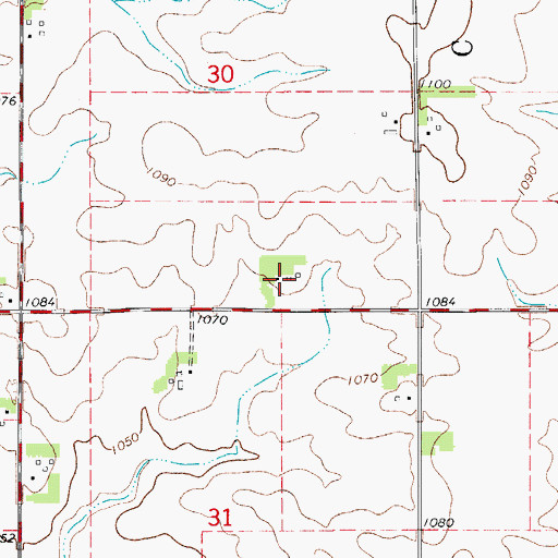 Topographic Map of Umble Hog Farm, IA