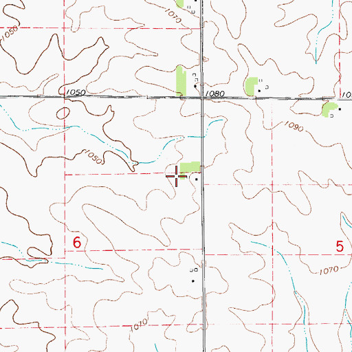 Topographic Map of Cooner Farms, IA