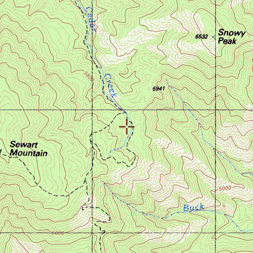 Topographic Map of Divide Forest Camp, CA