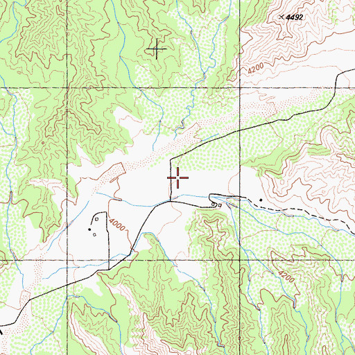 Topographic Map of Dorman Ranch, CA