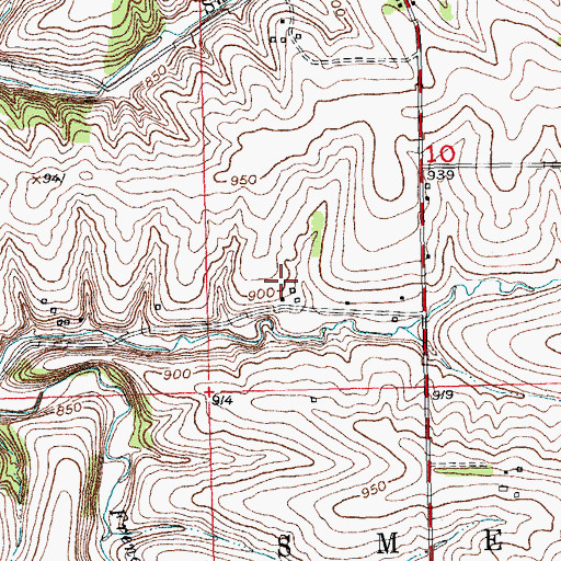 Topographic Map of Labarge Farm, WI