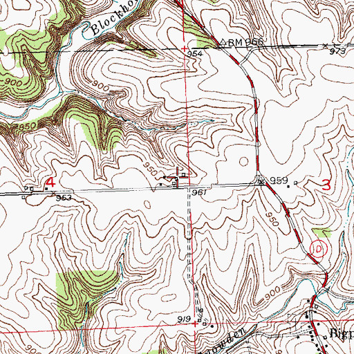 Topographic Map of Pinelawn Farm, WI
