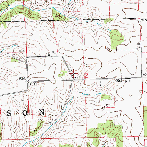 Topographic Map of Pheasant Ridge Farm, WI
