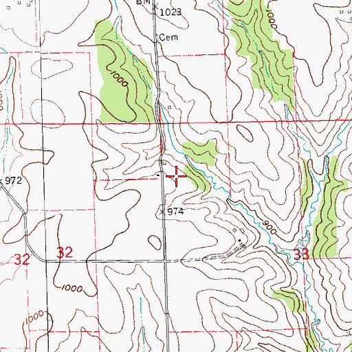 Topographic Map of Santerra Dairy, WI