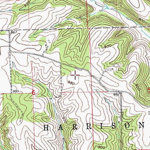 Topographic Map of Four Corners Ranch, WI
