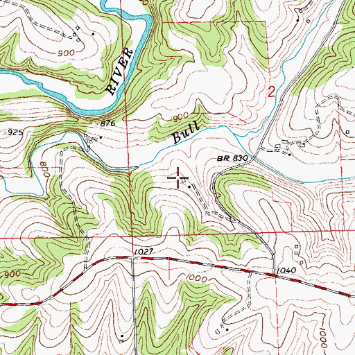 Topographic Map of Bren - Mar Farms, WI