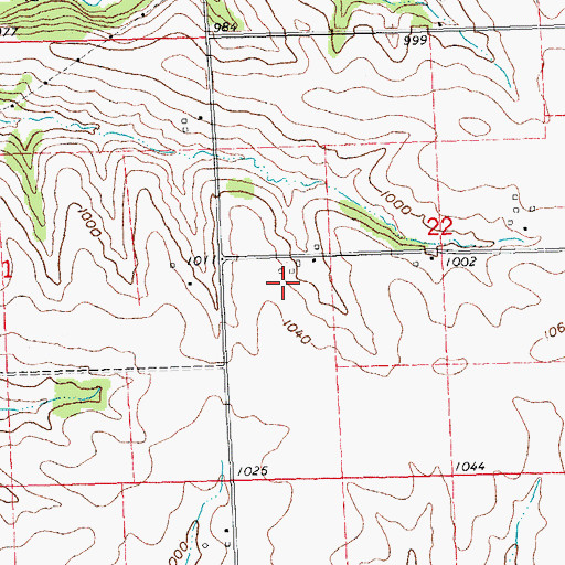 Topographic Map of Macland Farms, WI