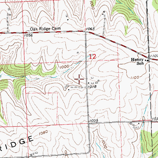 Topographic Map of Nobland Farms, WI