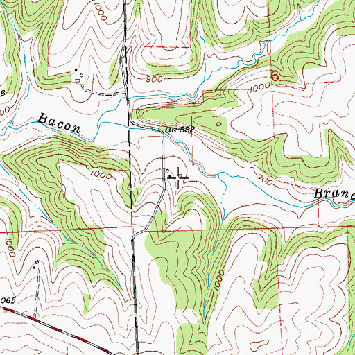 Topographic Map of Triple H Farm, WI