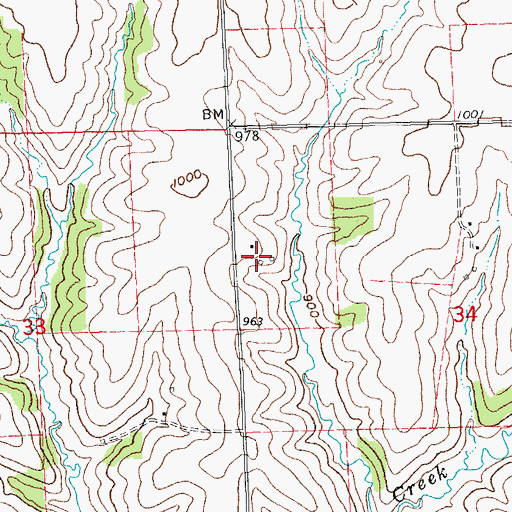 Topographic Map of Prairie Dairy Farms, WI