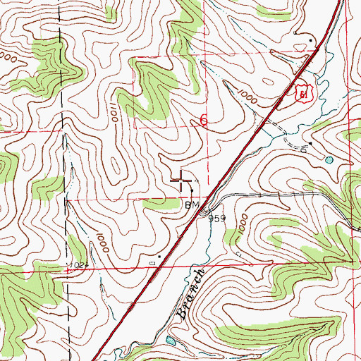 Topographic Map of Scanlan Farms, WI
