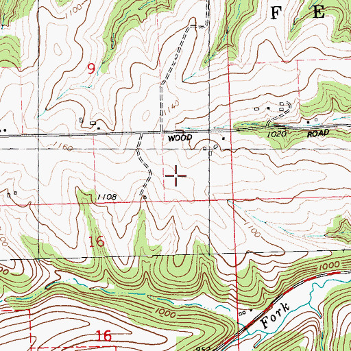Topographic Map of Gehrke Farms, WI