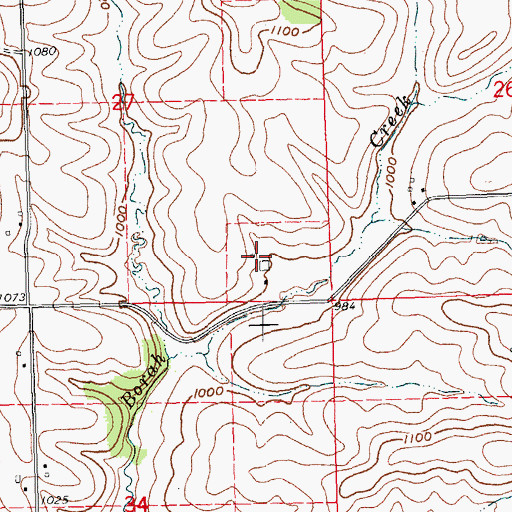 Topographic Map of Zart's Dairy, WI