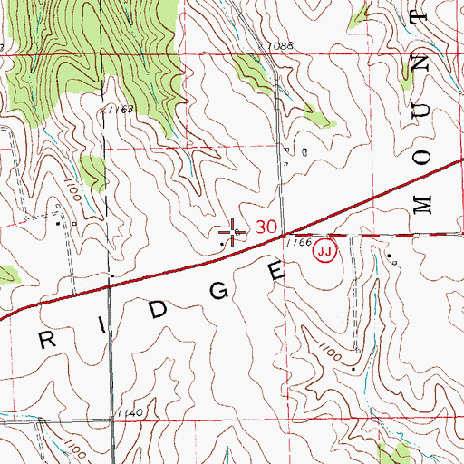 Topographic Map of Breezy L Farms, WI