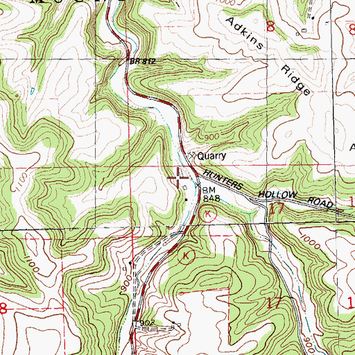 Topographic Map of Schauff Family Dairy, WI
