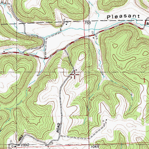 Topographic Map of C and J Farms, WI
